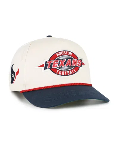 47 Brand Kids' Big Boys And Girls Natural Houston Texans Freemont Hitch Adjustable Hat In White