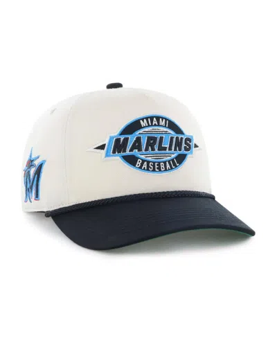 47 Brand Kids' Big Boys And Girls Natural/black Miami Marlins Frame Out Hitch Adjustable Hat In Multi
