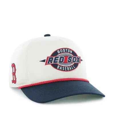 47 Brand Kids' Big Boys And Girls Natural/navy Boston Red Sox Frame Out Hitch Adjustable Hat In Multi
