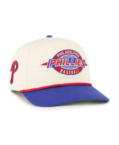 47 Brand Kids' Big Boys And Girls Natural/royal Philadelphia Phillies Frame Out Hitch Adjustable Hat In Multi