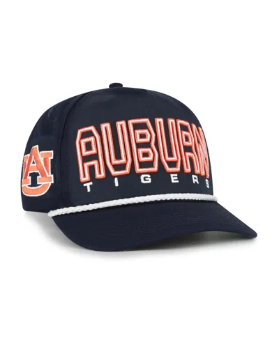 47 Brand Kids' Big Boys And Girls Navy Auburn Tigers Byline Hitch Adjustable Hat In Black