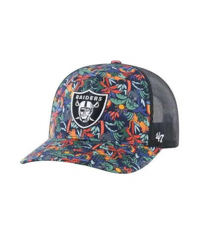 47 Brand Kids' Big Boys And Girls Navy Las Vegas Raiders Jungle Gym Trucker Adjustable Hat