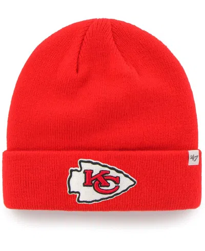 47 Brand Kids' Big Boys And Girls Red Kansas City Chiefs Basic Cuffed Knit Hat