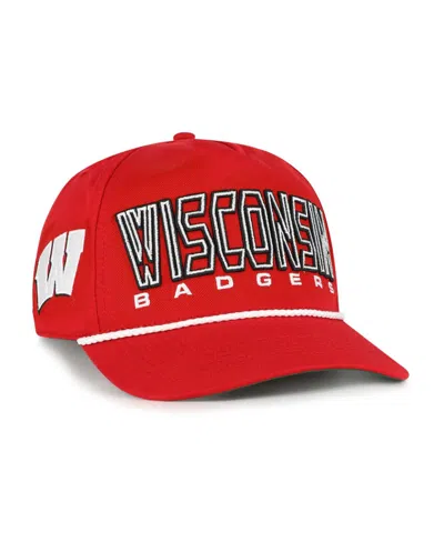 47 Brand Kids' Big Boys And Girls Red Wisconsin Badgers Byline Hitch Adjustable Hat