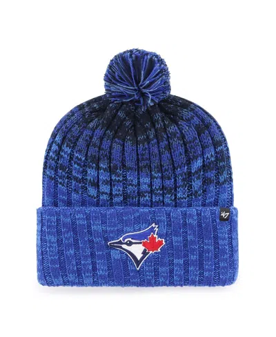 47 Brand Kids' Big Boys And Girls Royal Toronto Blue Jays Cascade Cuffed With Pom Knit Hat