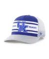 47 Brand Big Boys And Girls Royal/gray Kentucky Wildcats Super Stripe Hitch Adjustable Trucker Hat In Blue