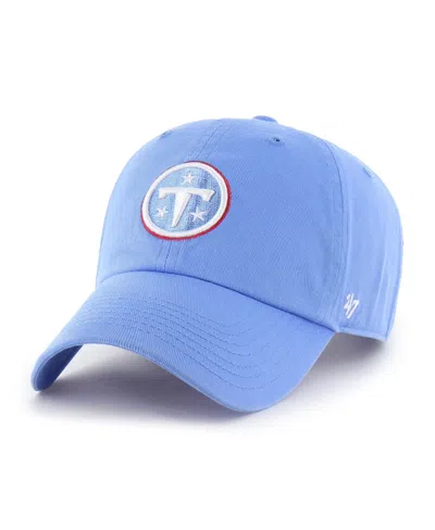 47 Brand Kids' Big Boys And Girls Tennessee Titans Clean Up Adjustable Hat In Blue