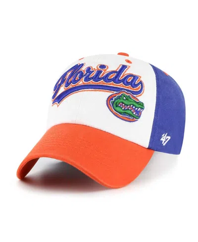 47 Brand Kids' Big Boys And Girls White Florida Gators Scooter Clean Up Adjustable Hat In Red