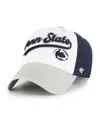 47 Brand Big Boys And Girls White Penn State Nittany Lions Scooter Clean Up Adjustable Hat In White