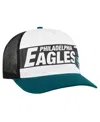 47 Brand Big Boys And Girls White/green Philadelphia Eagles Trucker Adjustable Hat In White,green