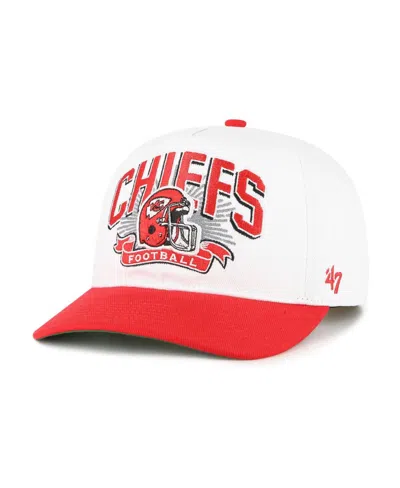 47 Brand Kids' Big Boys And Girls White/red Kansas City Chiefs Prime Play Hitch Adjustable Hat In Multi