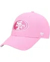 47 Brand Big Girls ' Pink San Francisco 49ers Rose Mvp Adjustable Hat In Pink