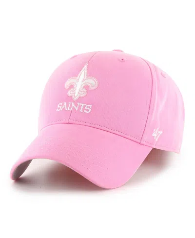 47 Brand Kids'  Big Girls '47 Pink New Orleans Saints Rose Mvp Adjustable Hat