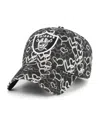 47 Brand Big Girls Black Las Vegas Raiders Mural Clean Up Adjustable Hat In Black