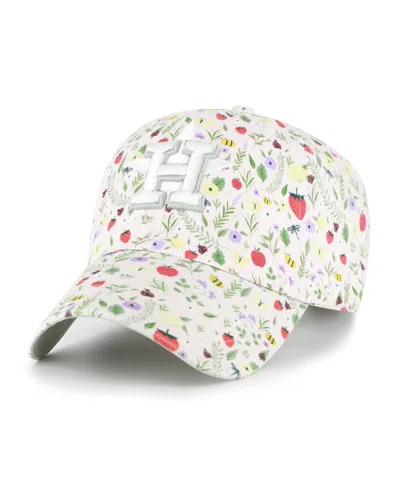 47 Brand Kids' Big Girls Light Pink Houston Astros Posey Clean Up Adjustable Hat In Multi