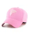 47 Brand Big Girls Pink Atlanta Falcons Rose Mvp Adjustable Hat In Pink