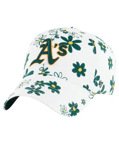 47 Brand Kids' Big Girls White Athletics Daisy Delight Clean Up Adjustable Hat