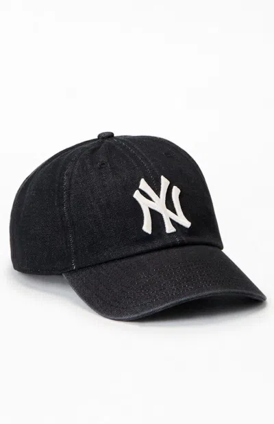 47 Brand Black Ny Yankees Lennon Clean Up Dad Hat