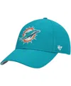 47 Brand Boys Aqua Miami Dolphins Basic Mvp Adjustable Hat In Aqua