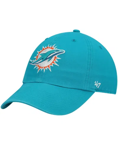 47 BRAND BOYS AQUA MIAMI DOLPHINS LOGO CLEAN UP ADJUSTABLE HAT