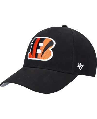 47 Brand Kids' Boys Black Cincinnati Bengals Basic Mvp Adjustable Hat