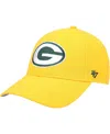 47 Brand Boys Gold Green Bay Packers Basic Secondary Mvp Adjustable Hat In Gold