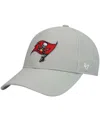 47 Brand Boys Pewter Tampa Bay Buccaneers Basic Secondary Mvp Adjustable Hat In Pewter
