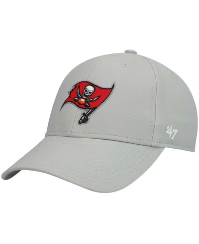 47 Brand Kids' Boys Pewter Tampa Bay Buccaneers Basic Secondary Mvp Adjustable Hat