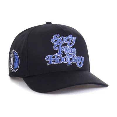 47 Brand Brand Seen By '47 Black Dallas Mavericks Sorry I Was Hooping Hitch Adjustable Hat