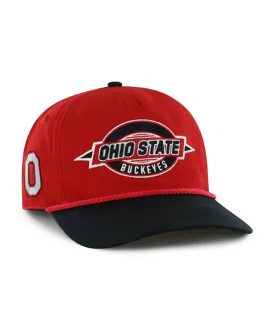 47 Brand Kids' Children's Ohio State Buckeyes Frame Out Rope Embellishment Baseball Cap In Red