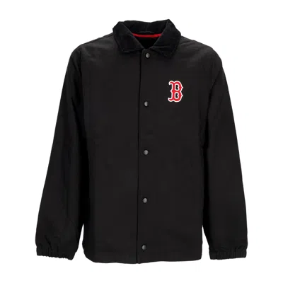 47 Brand Coach Jacket Men's Mlb Cord Collar Harvest Bosred Jet Black