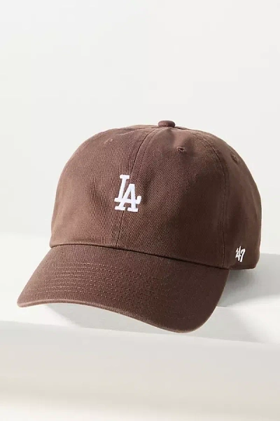 47 Brand Cotton La Logo Baseball Cap In Brown