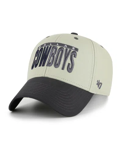 47 Brand Dallas Cowboys Structured Adjustable Mvp Baseball Cap In Neutral