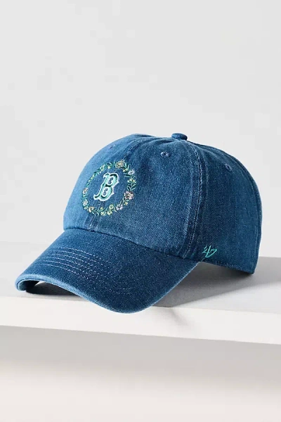 47 Brand Denim Floral Baseball Cap In Blue