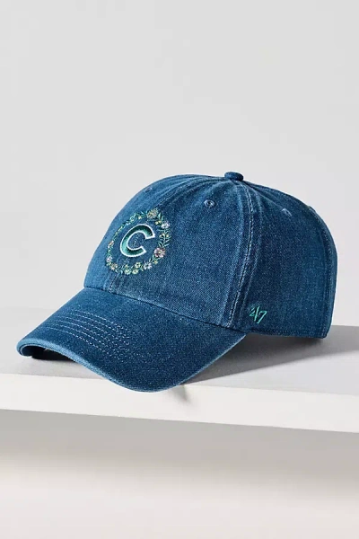 47 Brand Denim Floral Baseball Cap In Blue