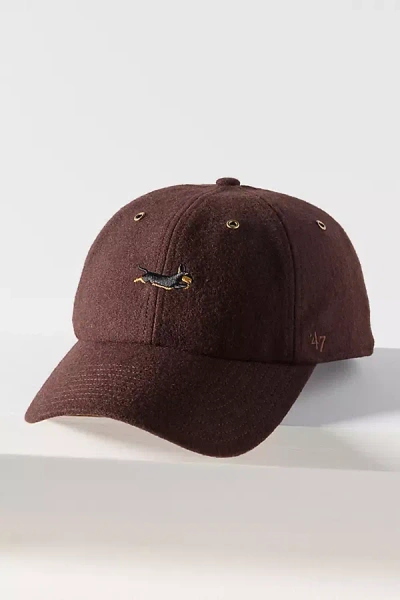 47 Brand Dog Icon Wool Blend Baseball Cap In Brown
