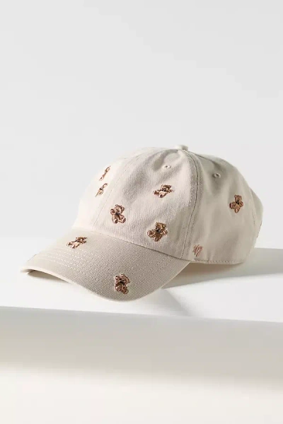 47 Brand Embroidered Animals Baseball Cap In White