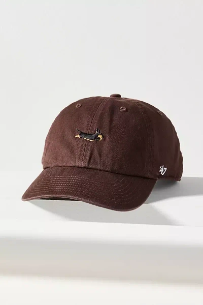 47 Brand Embroidered Dog Icon Baseball Cap In Brown