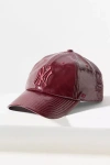 47 Brand Faux Leather Mlb Baseball Cap In Red