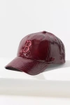 47 Brand Faux Leather Mlb Baseball Cap In Red