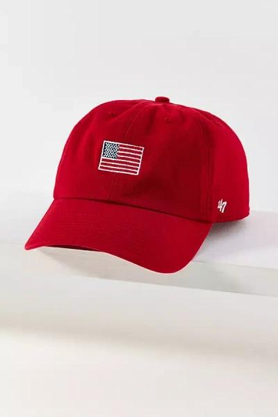 47 Brand Flag Baseball Cap In Red