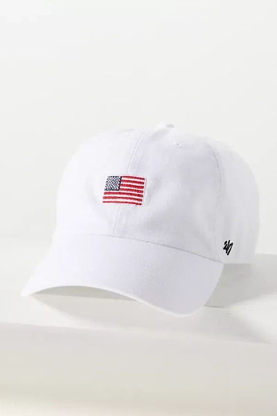 47 Brand Flag Baseball Cap In White