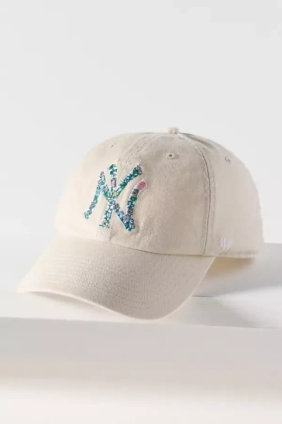 47 Brand Floral Cotton Baseball Cap In Beige