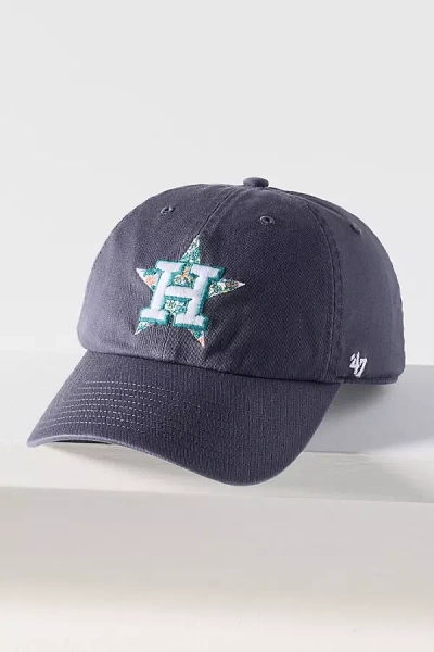 47 Brand Floral Cotton Baseball Cap In Blue