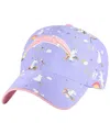 47 Brand Girls Preschool Lavender Los Angeles Chargers Unicorn Clean Up Adjustable Hat