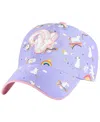 47 Brand Girls Preschool Lavender Los Angeles Rams Unicorn Clean Up Adjustable Hat In Purple