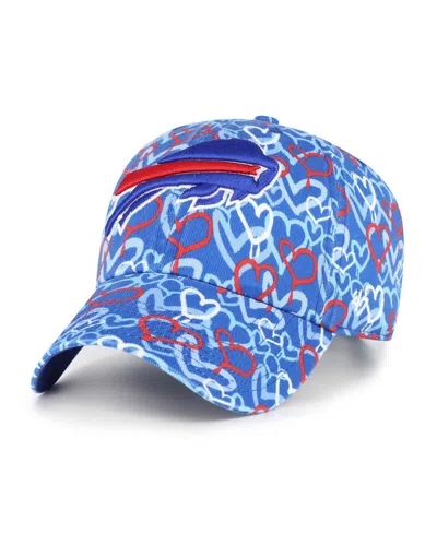47 Brand Kids' Girls Preschool Royal Buffalo Bills Mural Clean Up Adjustable Hat In Blue