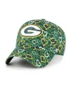 47 Brand Girls Toddler Green Green Bay Packers Mural Clean Up Adjustable Hat In Green