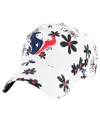 47 Brand Girls Toddler White Houston Texans Daisy Delight Clean Up Adjustable Hat In White