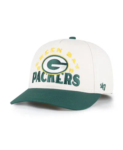 47 Brand Green Bay Packers Retro Adjustable Hitch Baseball Cap In Natural